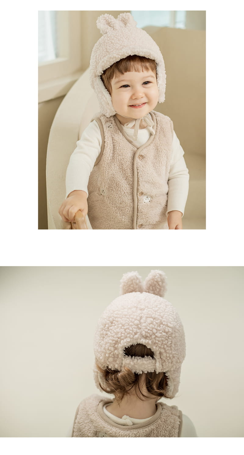 HAPPY PRINCE - Korean Children Fashion - #Kfashion4kids - Mateo Fleece Kined Baby Cap - 6