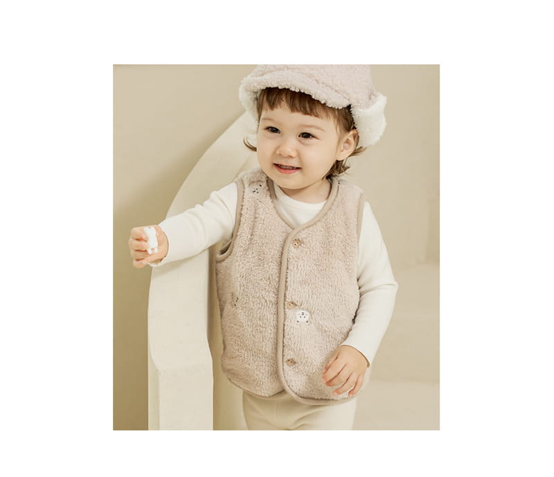 HAPPY PRINCE - Korean Children Fashion - #Kfashion4kids - Zeto Fleece Baby Vest - 2