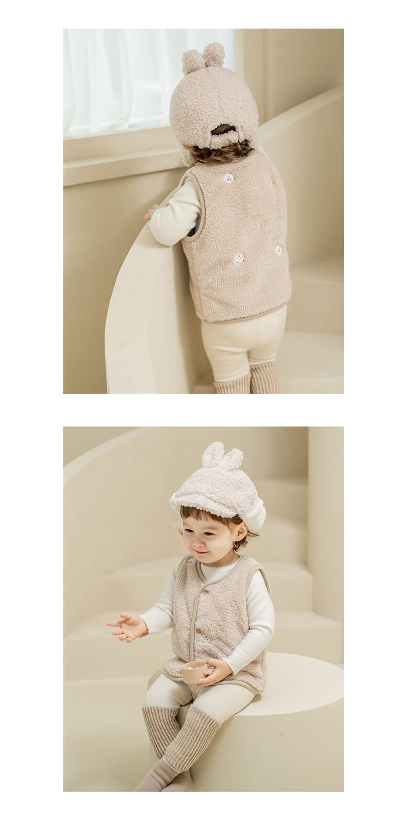 HAPPY PRINCE - Korean Children Fashion - #Kfashion4kids - Zeto Fleece Baby Vest - 5