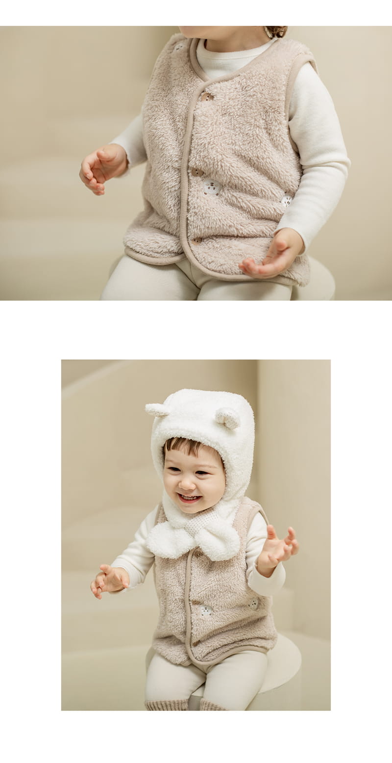 HAPPY PRINCE - Korean Children Fashion - #Kfashion4kids - Zeto Fleece Baby Vest - 6