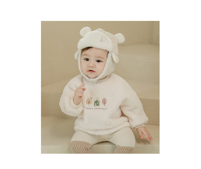 HAPPY PRINCE - Korean Children Fashion - #Kfashion4kids - Alonso Fleece Line Baby Sweatshirt - 2