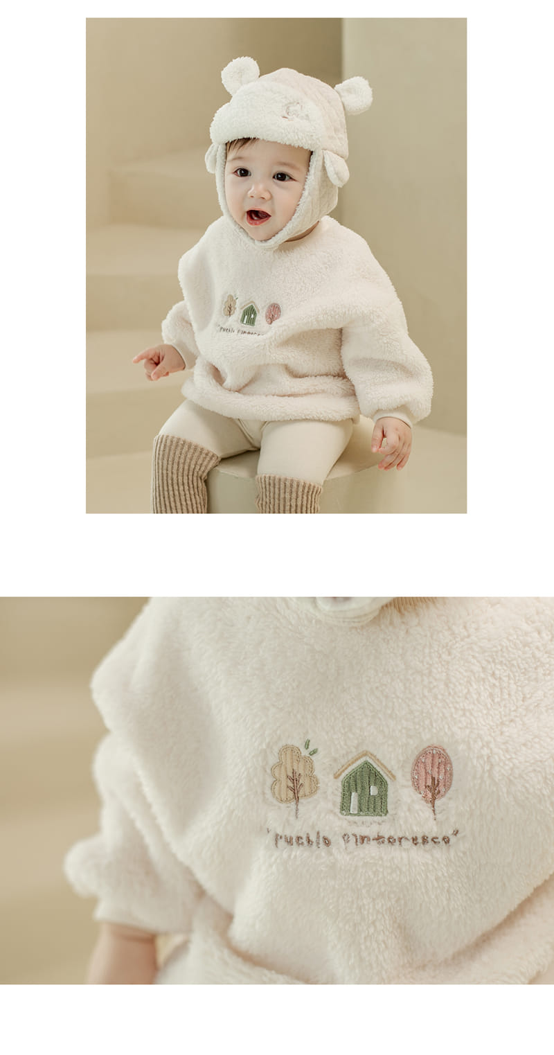 HAPPY PRINCE - Korean Children Fashion - #Kfashion4kids - Alonso Fleece Line Baby Sweatshirt - 5