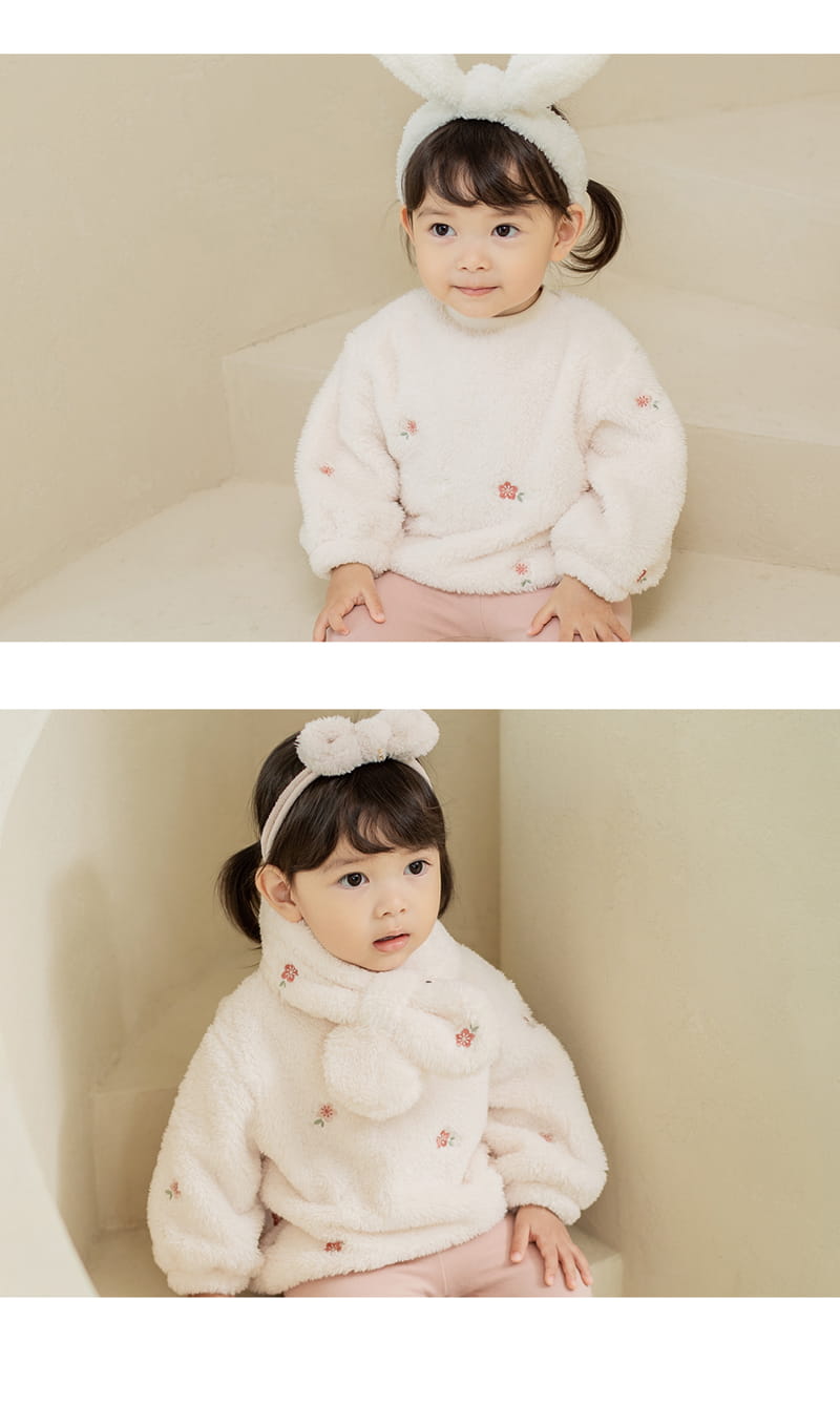 HAPPY PRINCE - Korean Children Fashion - #Kfashion4kids - Barsha Fleece Lined Baby Sweatshirt - 6
