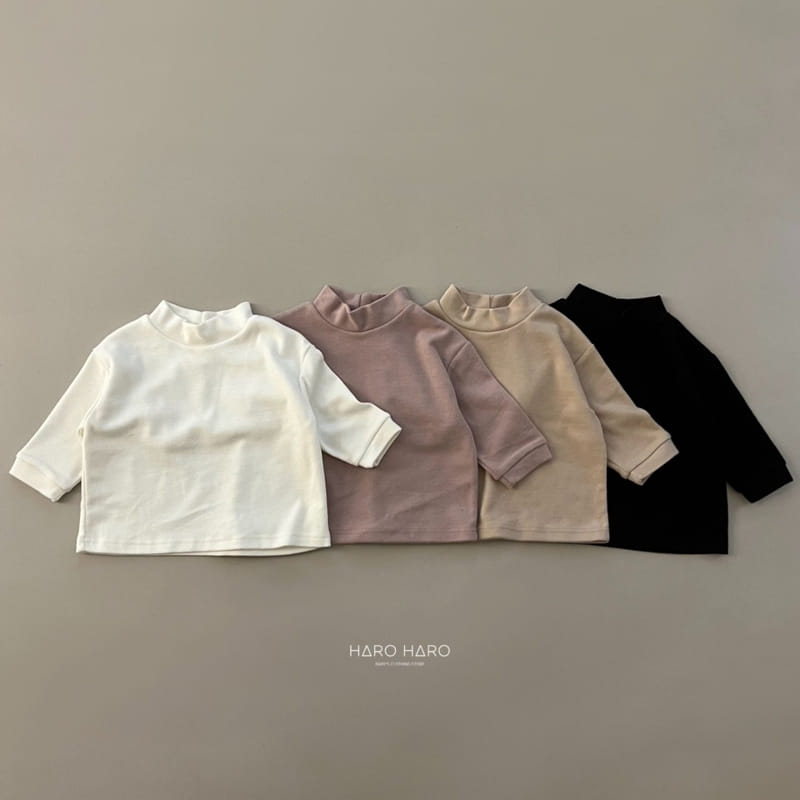 HARO HARO - Korean Children Fashion - #Kfashion4kids - Romance Half Turtleneck Tee