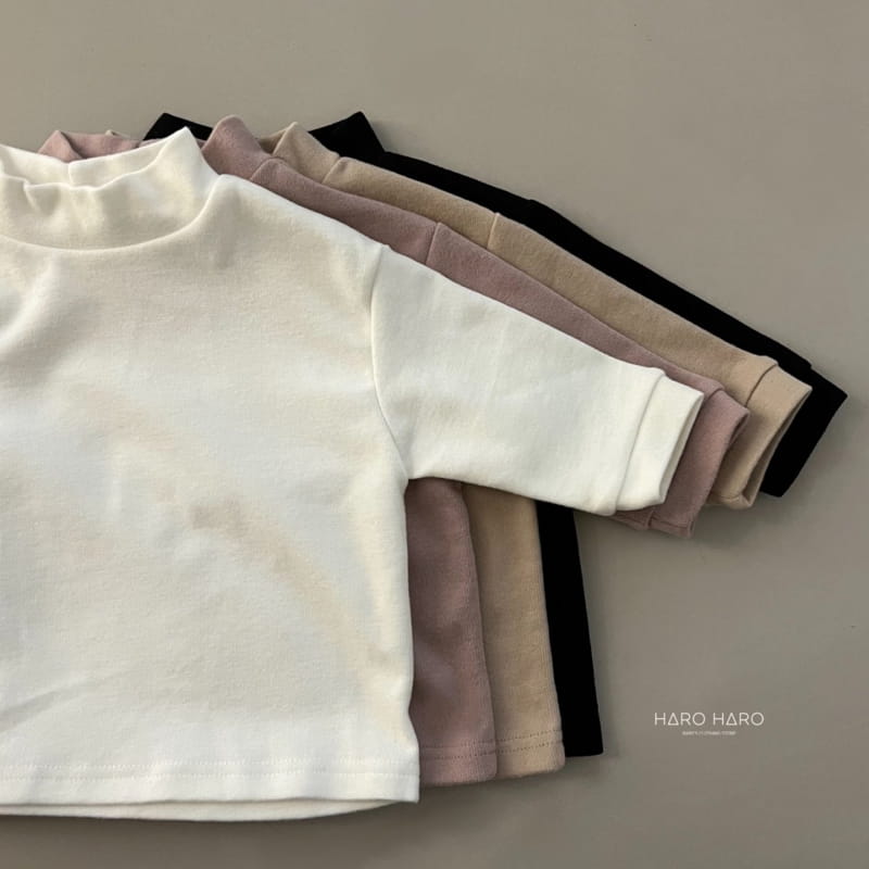 HARO HARO - Korean Children Fashion - #Kfashion4kids - Romance Half Turtleneck Tee - 2