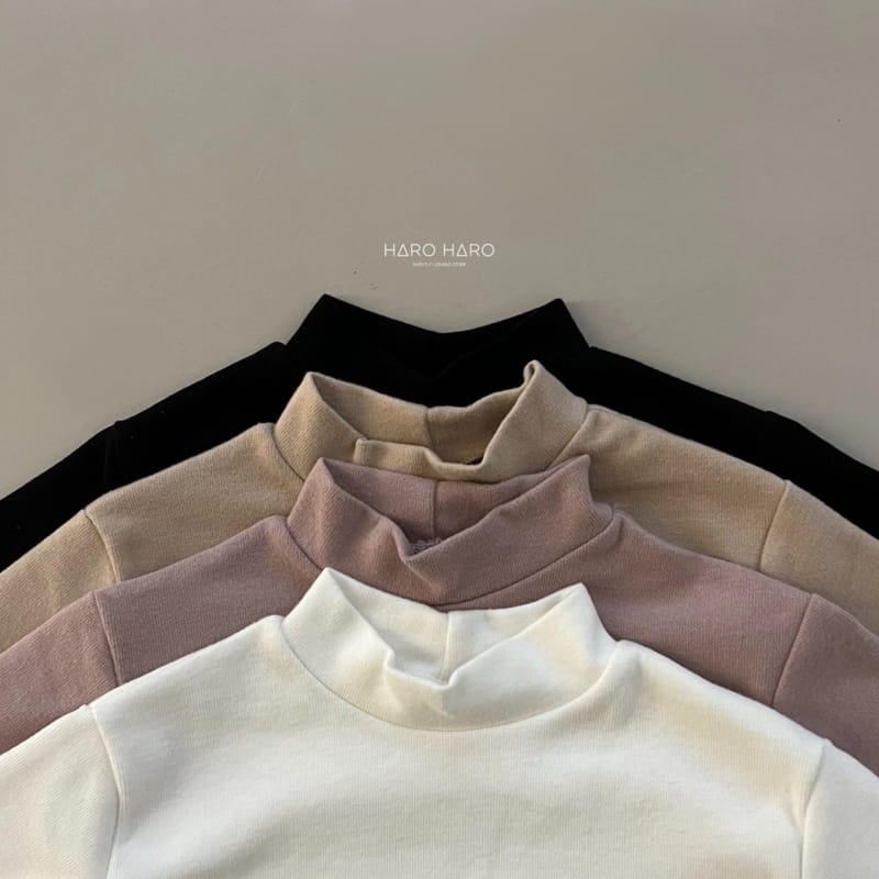 HARO HARO - Korean Children Fashion - #Kfashion4kids - Romance Half Turtleneck Tee - 3
