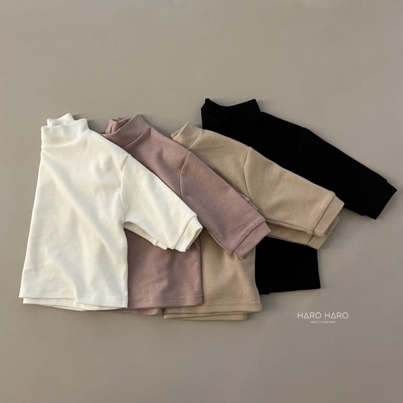 HARO HARO - Korean Children Fashion - #Kfashion4kids - Romance Half Turtleneck Tee - 4