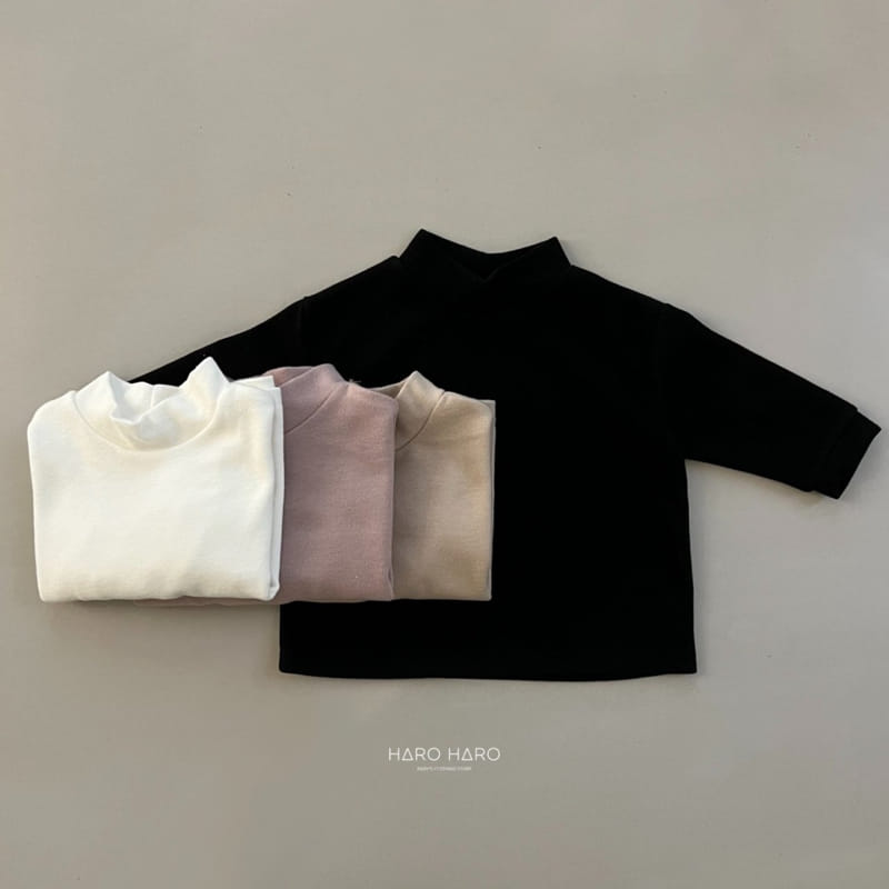 HARO HARO - Korean Children Fashion - #Kfashion4kids - Romance Half Turtleneck Tee - 6