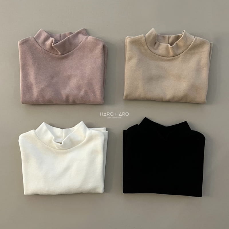HARO HARO - Korean Children Fashion - #Kfashion4kids - Romance Half Turtleneck Tee - 7