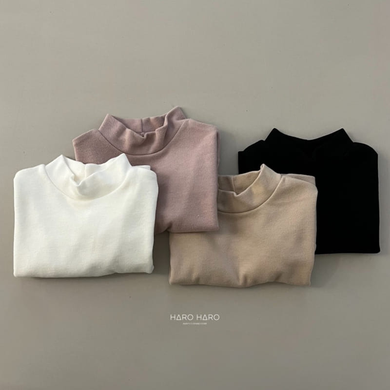 HARO HARO - Korean Children Fashion - #Kfashion4kids - Romance Half Turtleneck Tee - 9