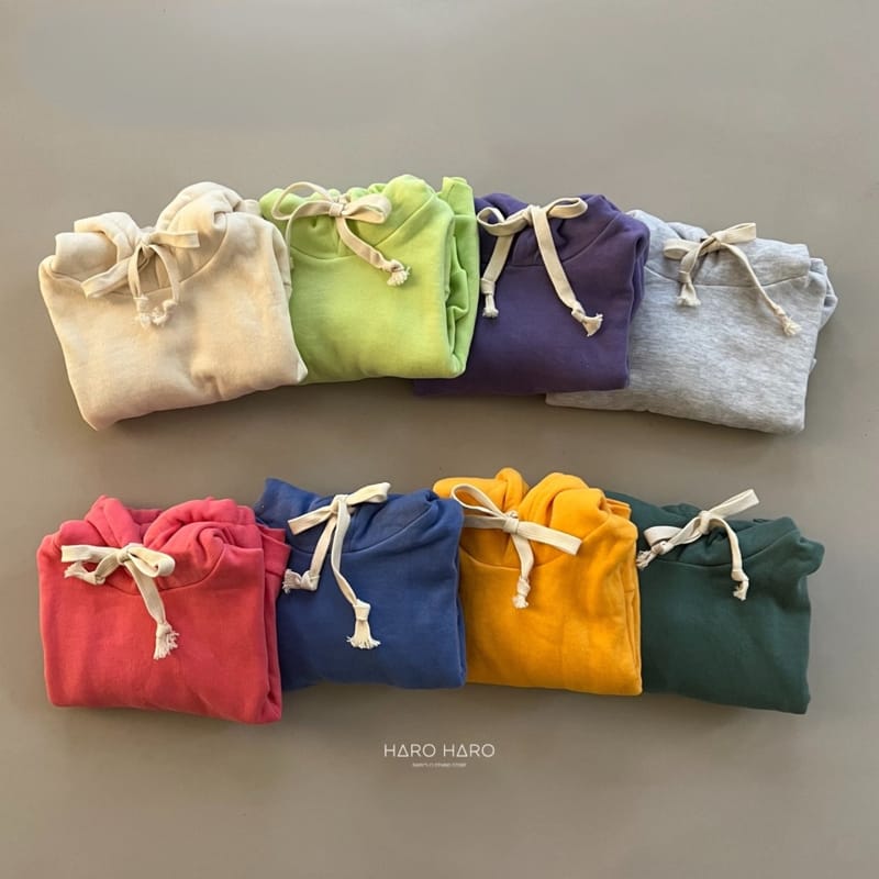 HARO HARO - Korean Children Fashion - #Kfashion4kids - Boxy Fit Fleece Hoody - 5