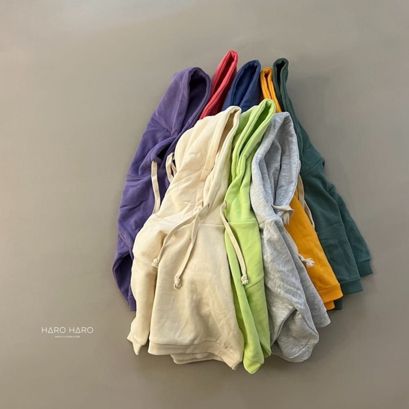 HARO HARO - Korean Children Fashion - #Kfashion4kids - Boxy Fit Fleece Hoody - 6