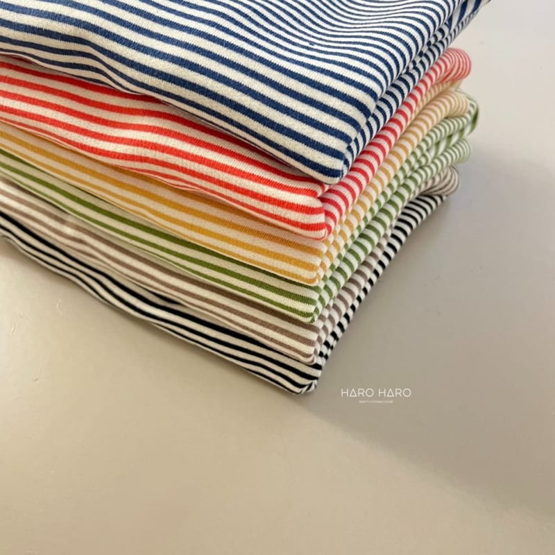HARO HARO - Korean Children Fashion - #Kfashion4kids - Small Stripes Tee - 9