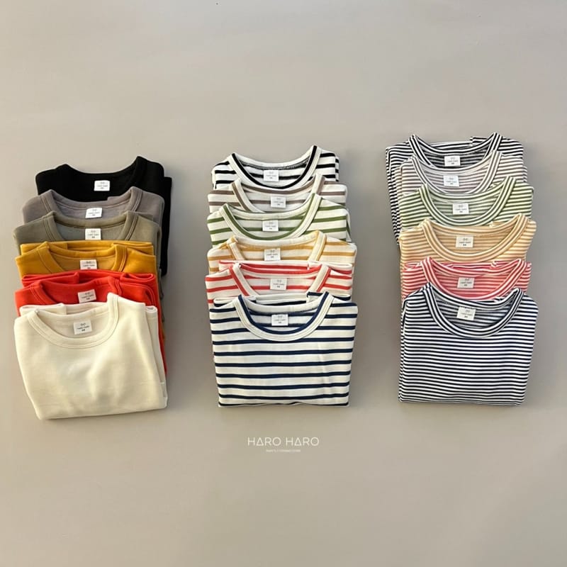 HARO HARO - Korean Children Fashion - #Kfashion4kids - Big Stripes Tee - 11