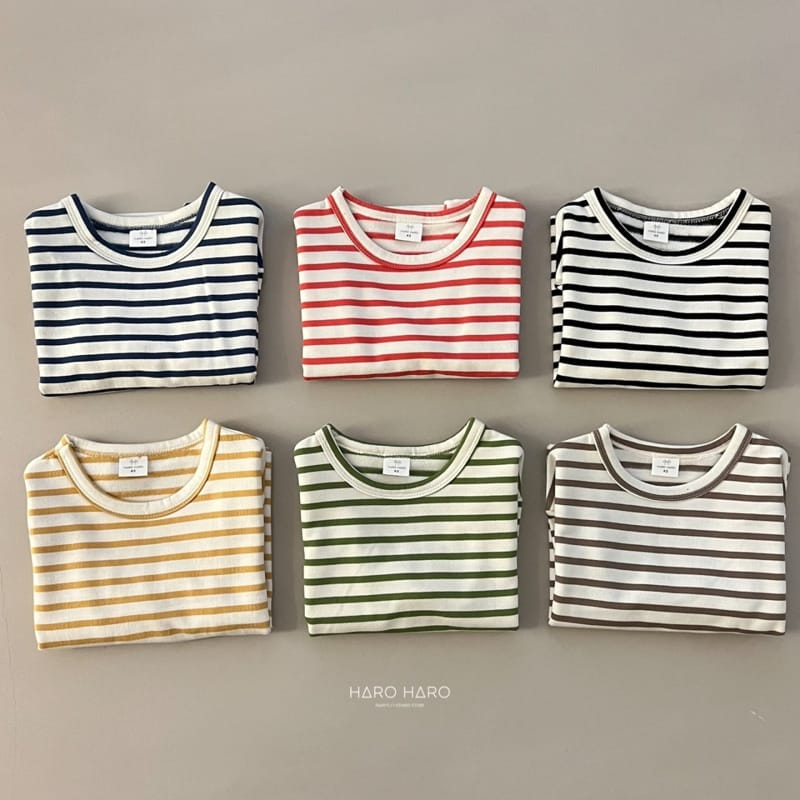 HARO HARO - Korean Children Fashion - #Kfashion4kids - Big Stripes Tee - 2