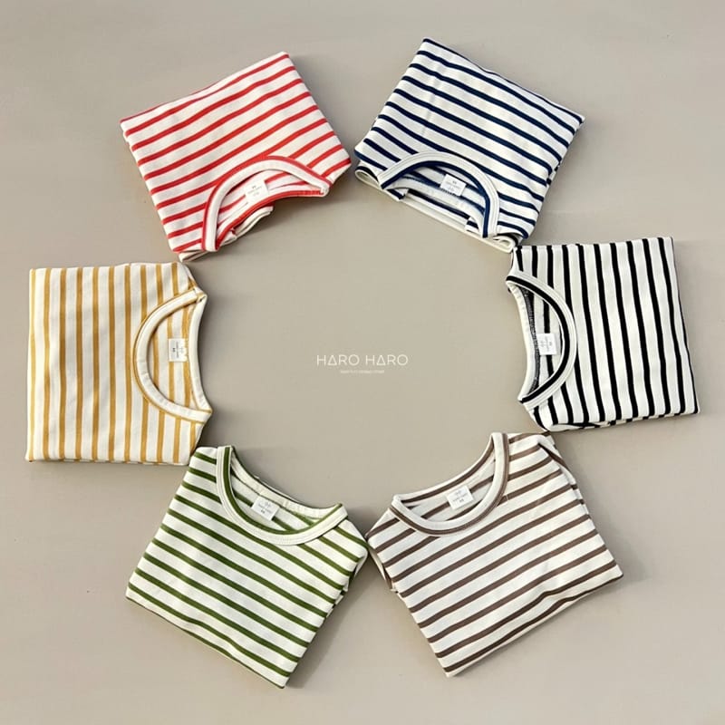 HARO HARO - Korean Children Fashion - #Kfashion4kids - Big Stripes Tee - 3