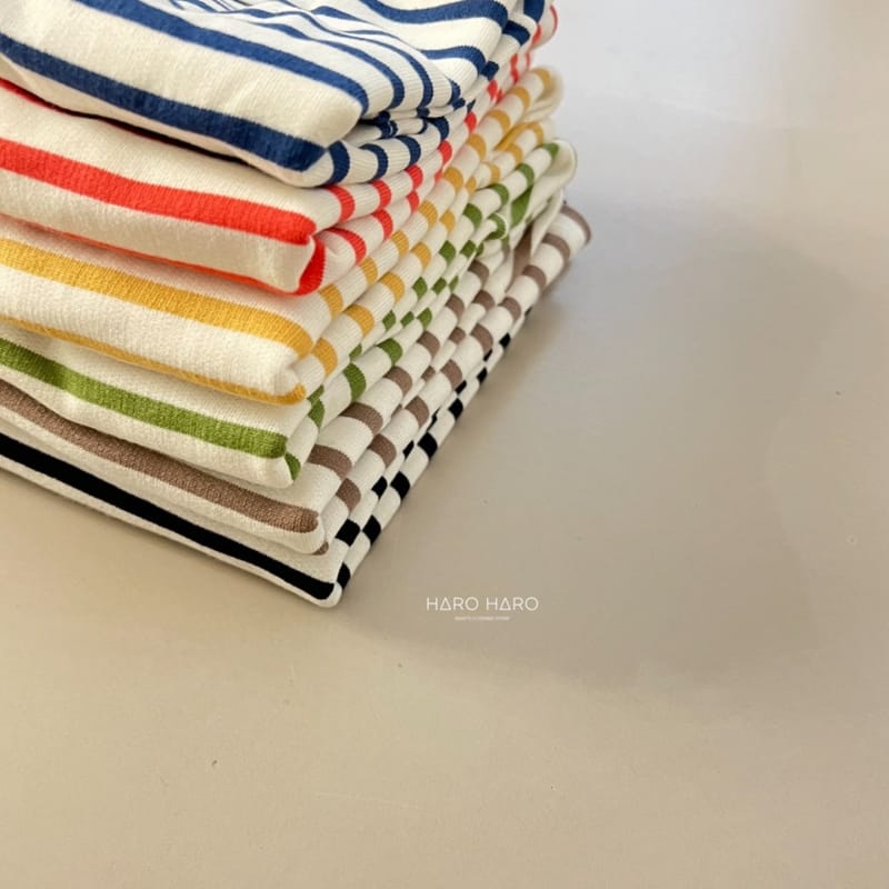 HARO HARO - Korean Children Fashion - #Kfashion4kids - Big Stripes Tee - 9