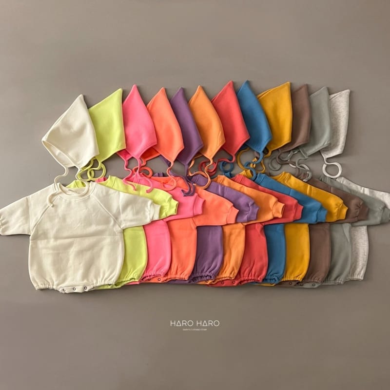 HARO HARO - Korean Children Fashion - #Kfashion4kids - Angel Bodysuit with Bonnet - 2