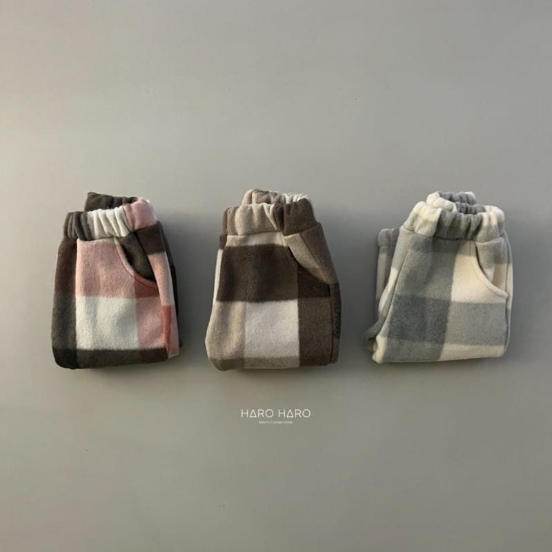 HARO HARO - Korean Children Fashion - #Kfashion4kids - Check Jogget Pants - 4
