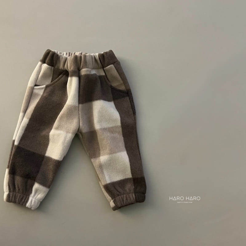 HARO HARO - Korean Children Fashion - #Kfashion4kids - Check Jogget Pants - 7