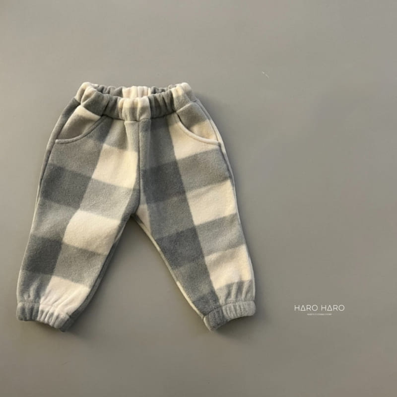 HARO HARO - Korean Children Fashion - #Kfashion4kids - Check Jogget Pants - 8