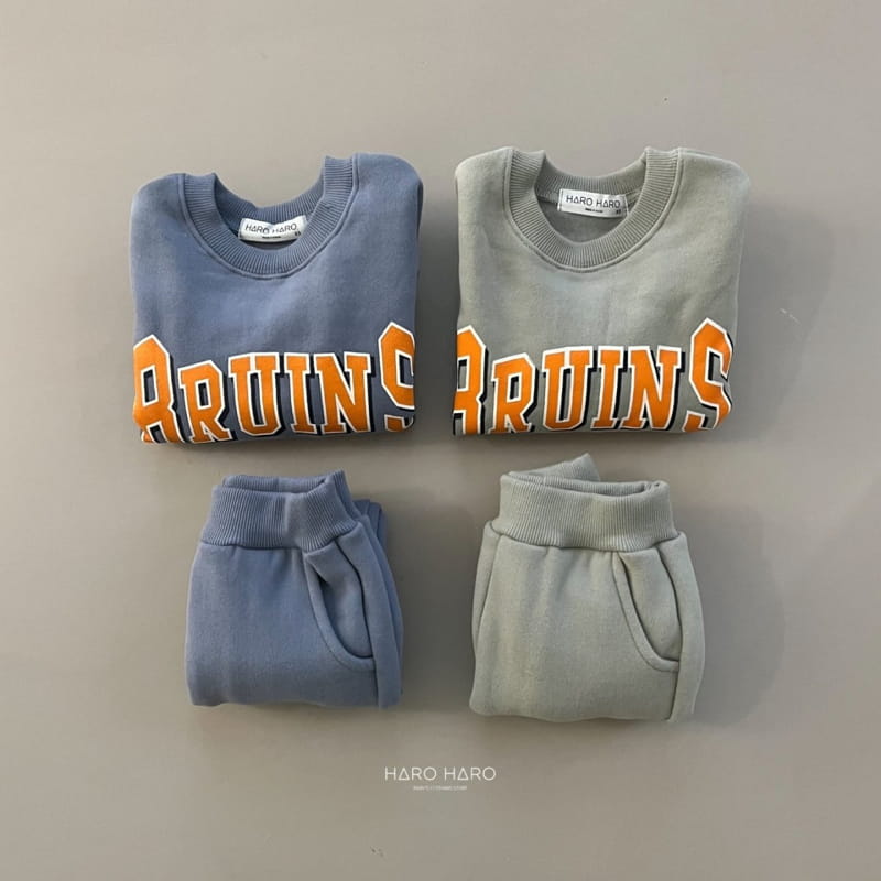 HARO HARO - Korean Children Fashion - #Kfashion4kids - Bruins Top Bottom Set