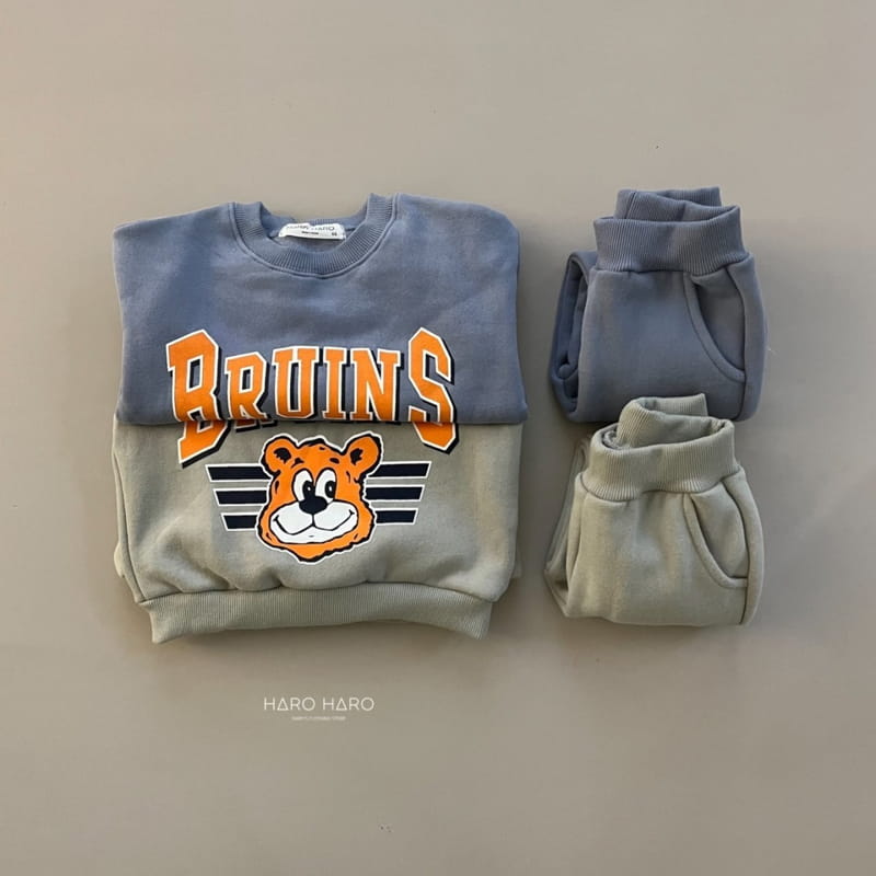 HARO HARO - Korean Children Fashion - #Kfashion4kids - Bruins Top Bottom Set - 3