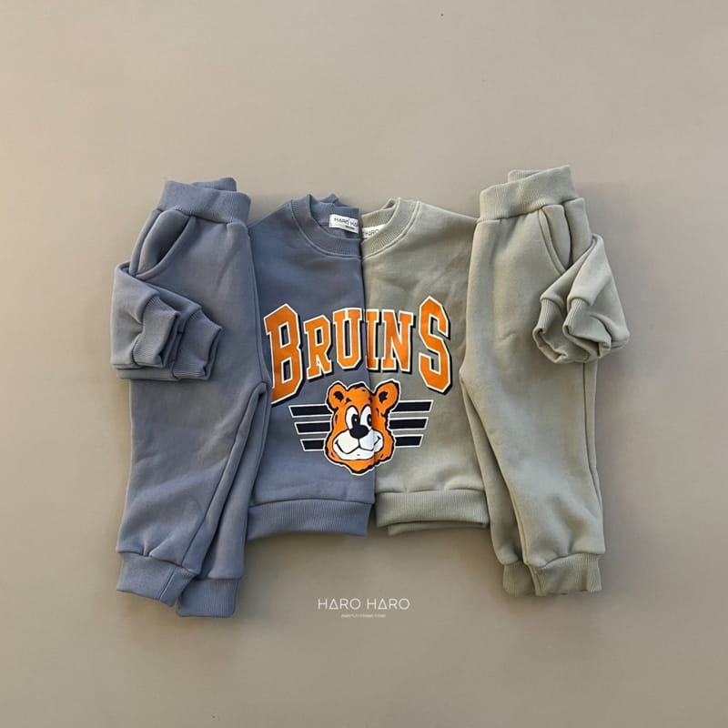 HARO HARO - Korean Children Fashion - #Kfashion4kids - Bruins Top Bottom Set - 5