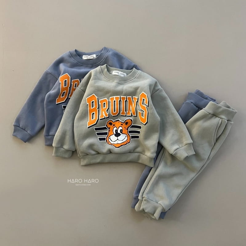 HARO HARO - Korean Children Fashion - #Kfashion4kids - Bruins Top Bottom Set - 6
