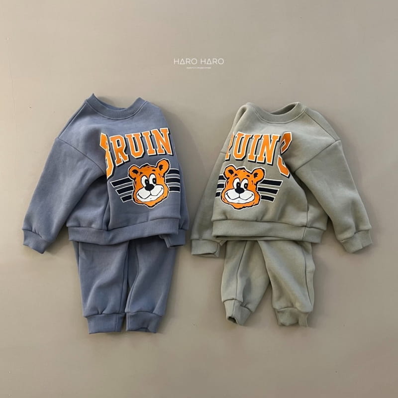 HARO HARO - Korean Children Fashion - #Kfashion4kids - Bruins Top Bottom Set - 8