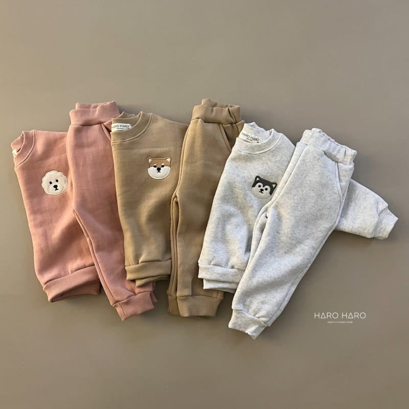 HARO HARO - Korean Children Fashion - #Kfashion4kids - Puppy Top Bottom Set - 4
