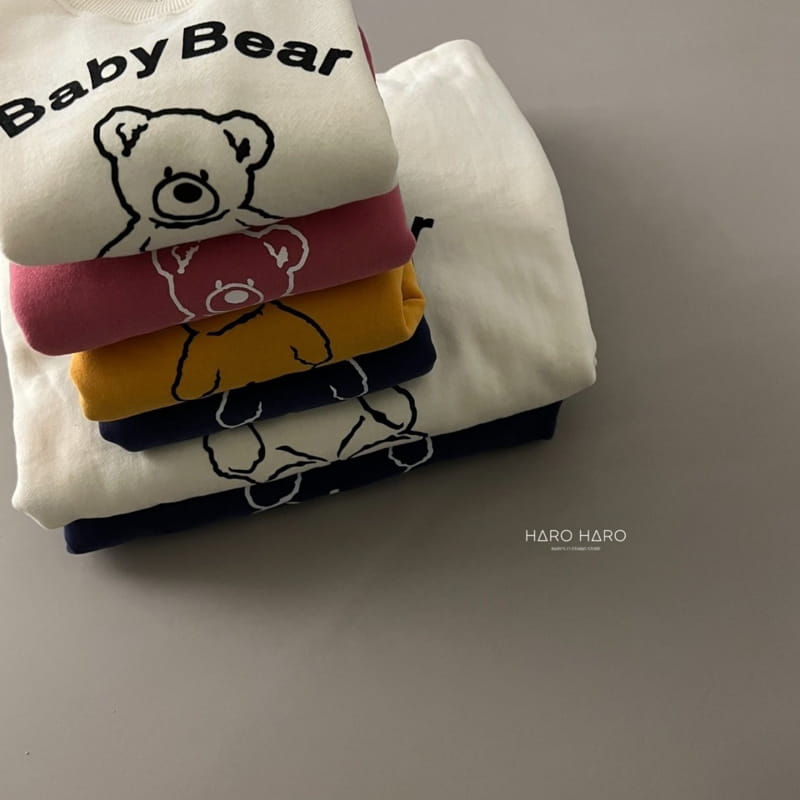 HARO HARO - Korean Children Fashion - #Kfashion4kids - Mom Front Back Bear Sweatshirt - 11