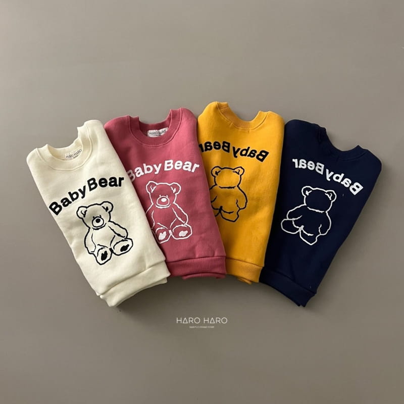 HARO HARO - Korean Children Fashion - #Kfashion4kids - Mom Front Back Bear Sweatshirt - 4