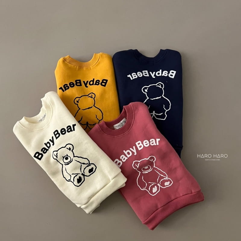 HARO HARO - Korean Children Fashion - #Kfashion4kids - Mom Front Back Bear Sweatshirt - 5