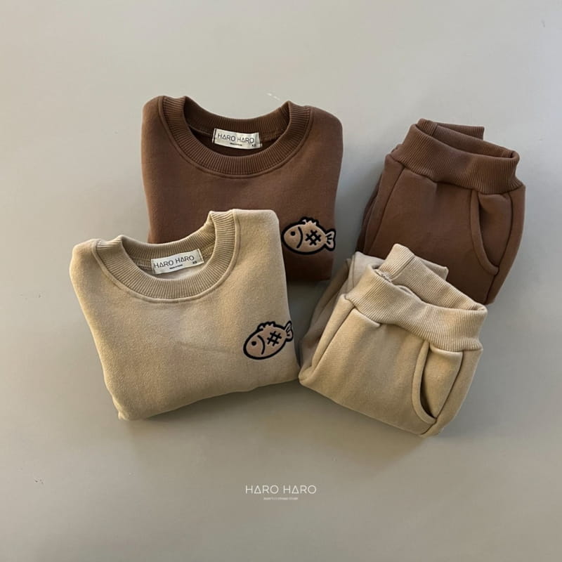HARO HARO - Korean Children Fashion - #Kfashion4kids - Crap Bread Top Bottom Set - 2