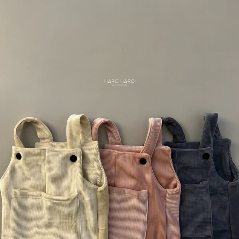 HARO HARO - Korean Children Fashion - #Kfashion4kids - Bling Rib Dungarees Pants