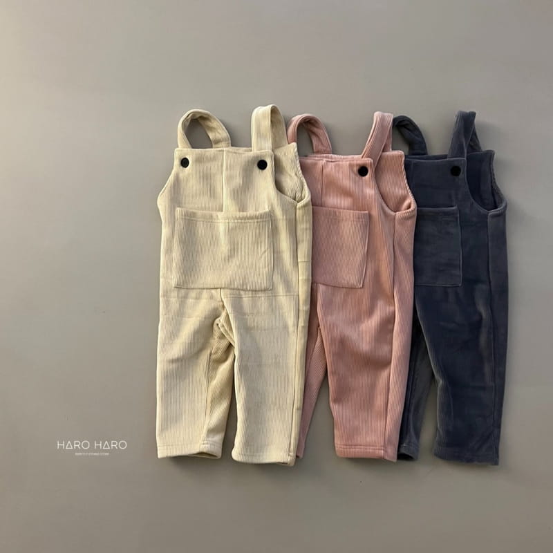 HARO HARO - Korean Children Fashion - #Kfashion4kids - Bling Rib Dungarees Pants - 2