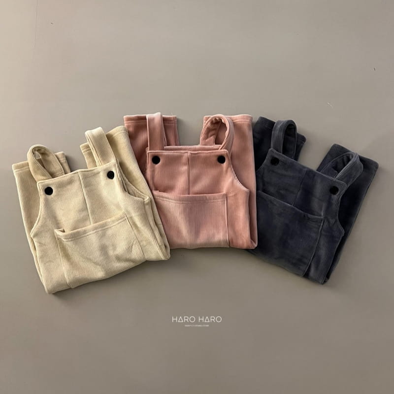 HARO HARO - Korean Children Fashion - #Kfashion4kids - Bling Rib Dungarees Pants - 3