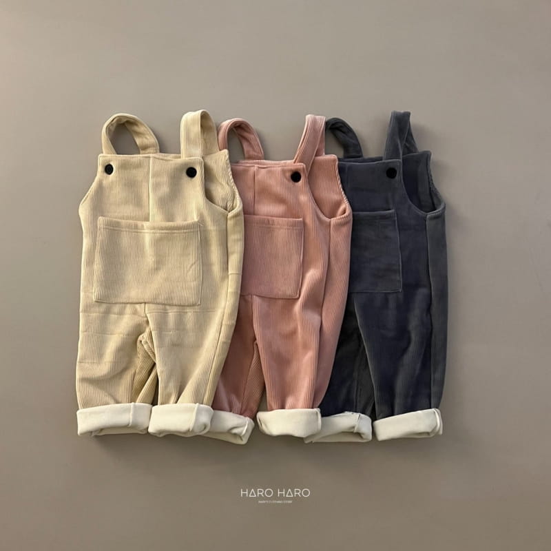 HARO HARO - Korean Children Fashion - #Kfashion4kids - Bling Rib Dungarees Pants - 5