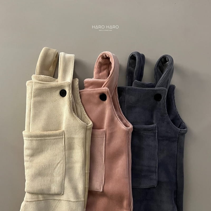 HARO HARO - Korean Children Fashion - #Kfashion4kids - Bling Rib Dungarees Pants - 7