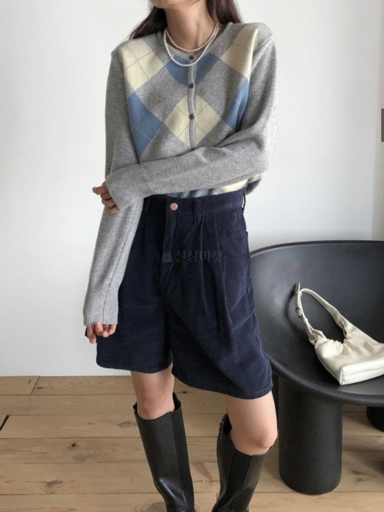 HAVE - Korean Children Fashion - #Kfashion4kids - Argyle Cardigan