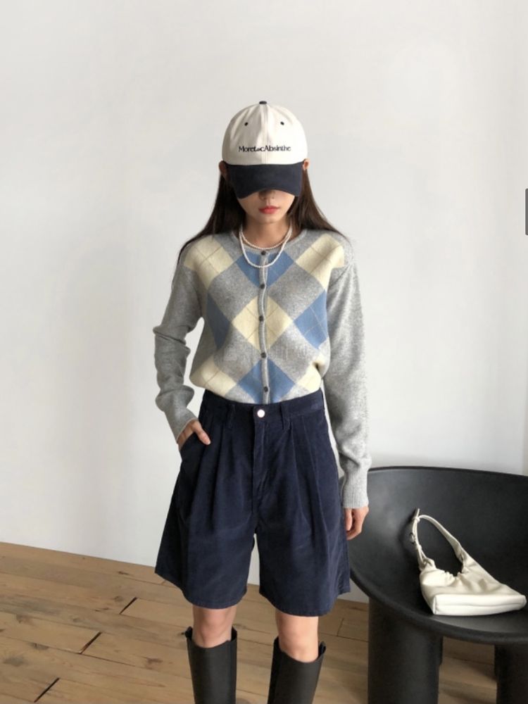 HAVE - Korean Children Fashion - #Kfashion4kids - Argyle Cardigan - 4