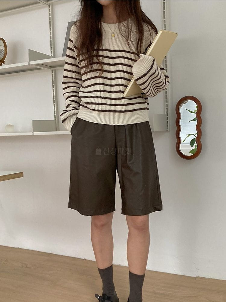 HAVE - Korean Children Fashion - #Kfashion4kids - Leather Shorts