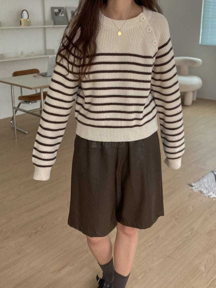 HAVE - Korean Children Fashion - #Kfashion4kids - Leather Shorts - 3