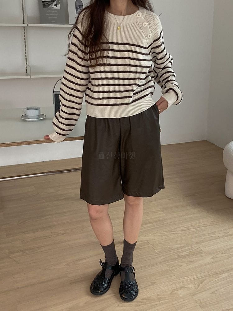 HAVE - Korean Children Fashion - #Kfashion4kids - Leather Shorts - 4