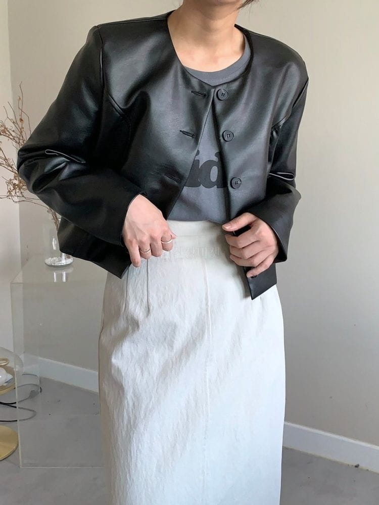 HAVE - Korean Children Fashion - #Kfashion4kids - Leather Jacket - 2