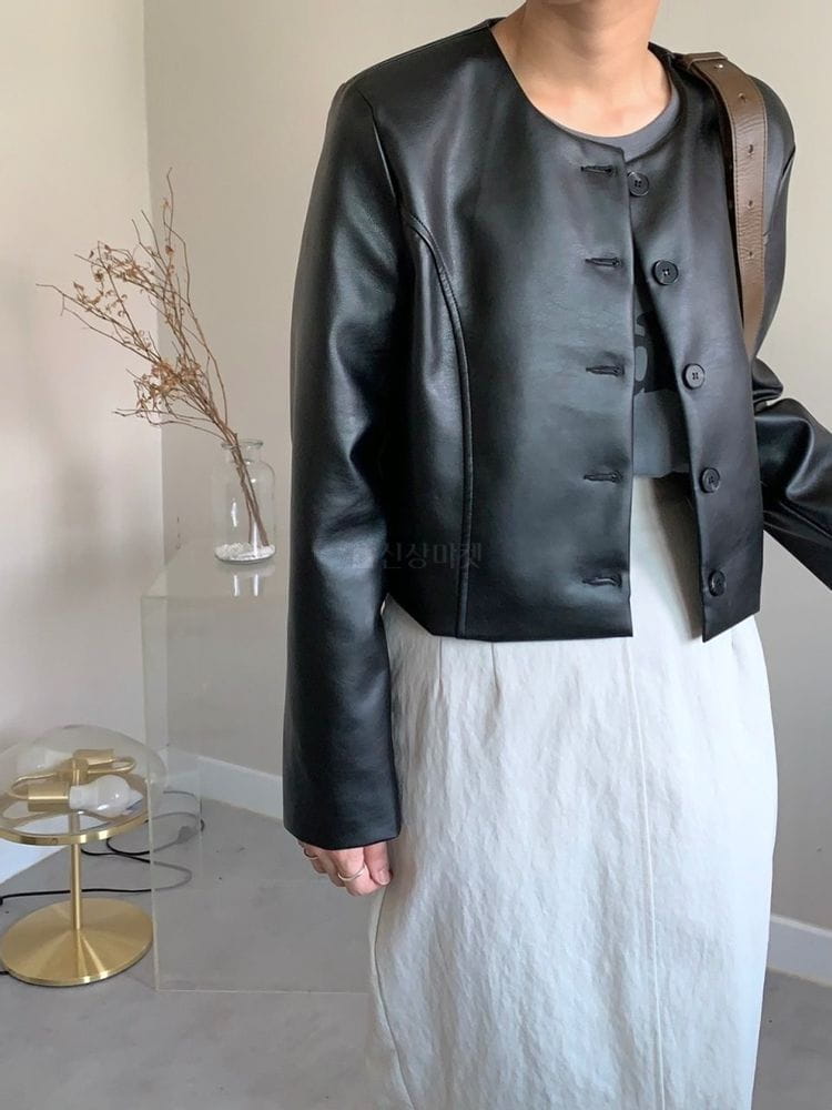 HAVE - Korean Children Fashion - #Kfashion4kids - Leather Jacket - 3