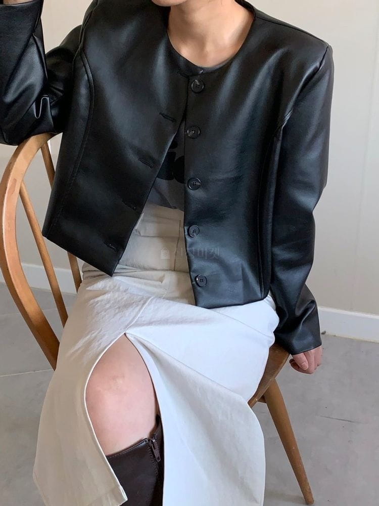 HAVE - Korean Children Fashion - #Kfashion4kids - Leather Jacket - 4