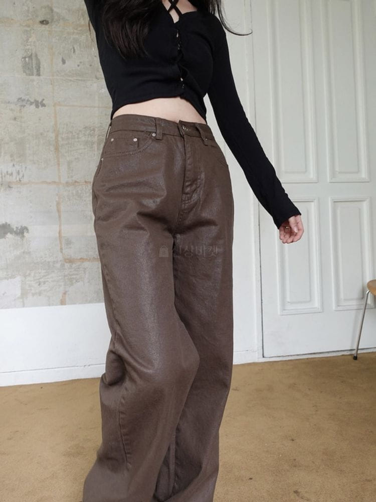 HAVE - Korean Children Fashion - #Kfashion4kids - Coating Pants - 9