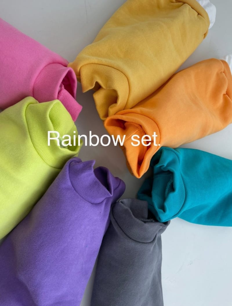 JEAYA & MYMI - Korean Children Fashion - #Kfashion4kids - Rainbow Top Bottom Set